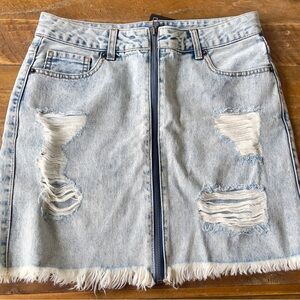 New Forever 21 Light Denim Skirt MEDIUM